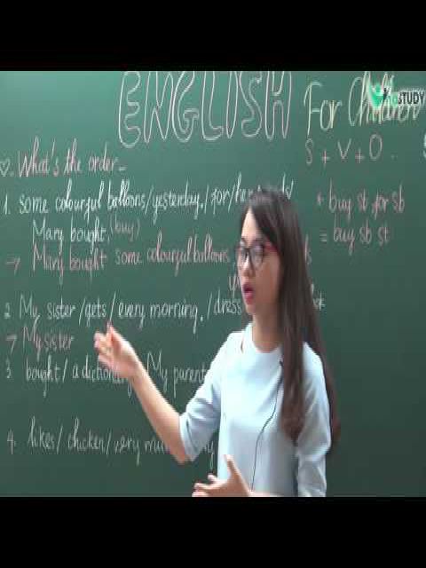 English for Children - Số 2 - Dạng bài WHAT’S THE ORDER - IOE - cô Nguyễn Như Quỳnh